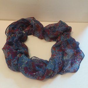 Blue Flower Scarf